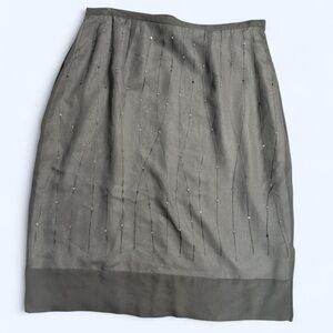 Vintage 100% Silk Norton McNaughton Sequin Skirt